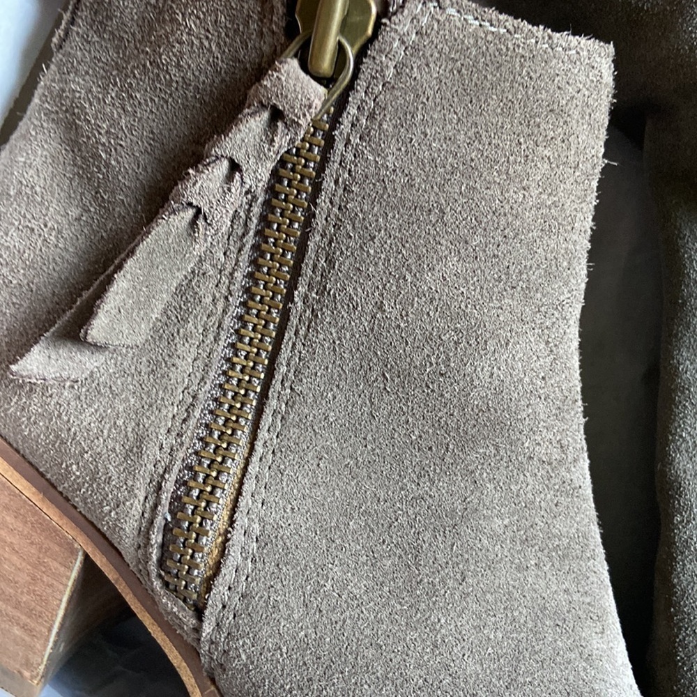 BP. - Taupe Suede Leather Heel Ankle Boot - Picture 11 of 11
